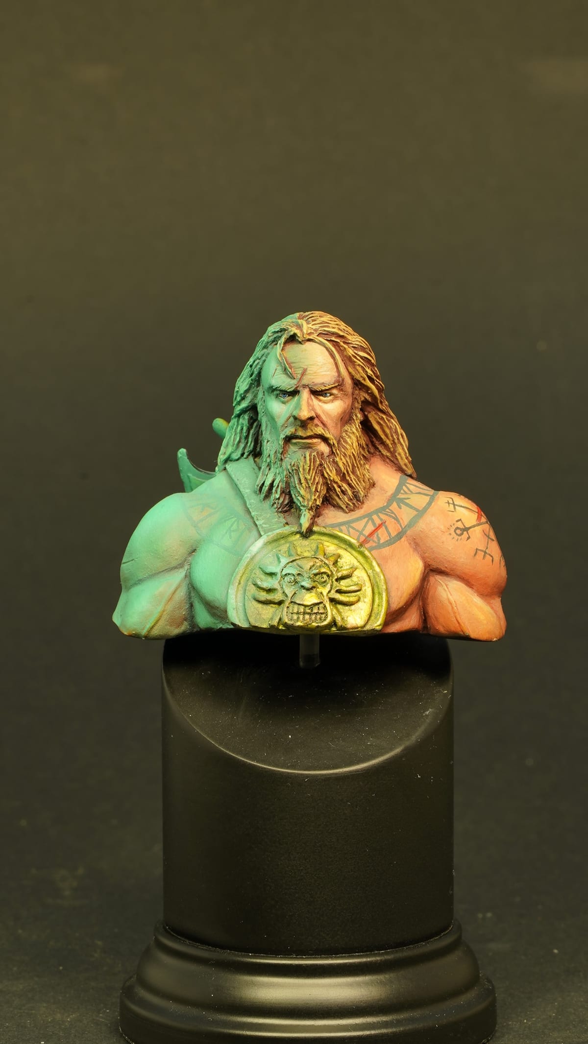 The bearded bust from another angle