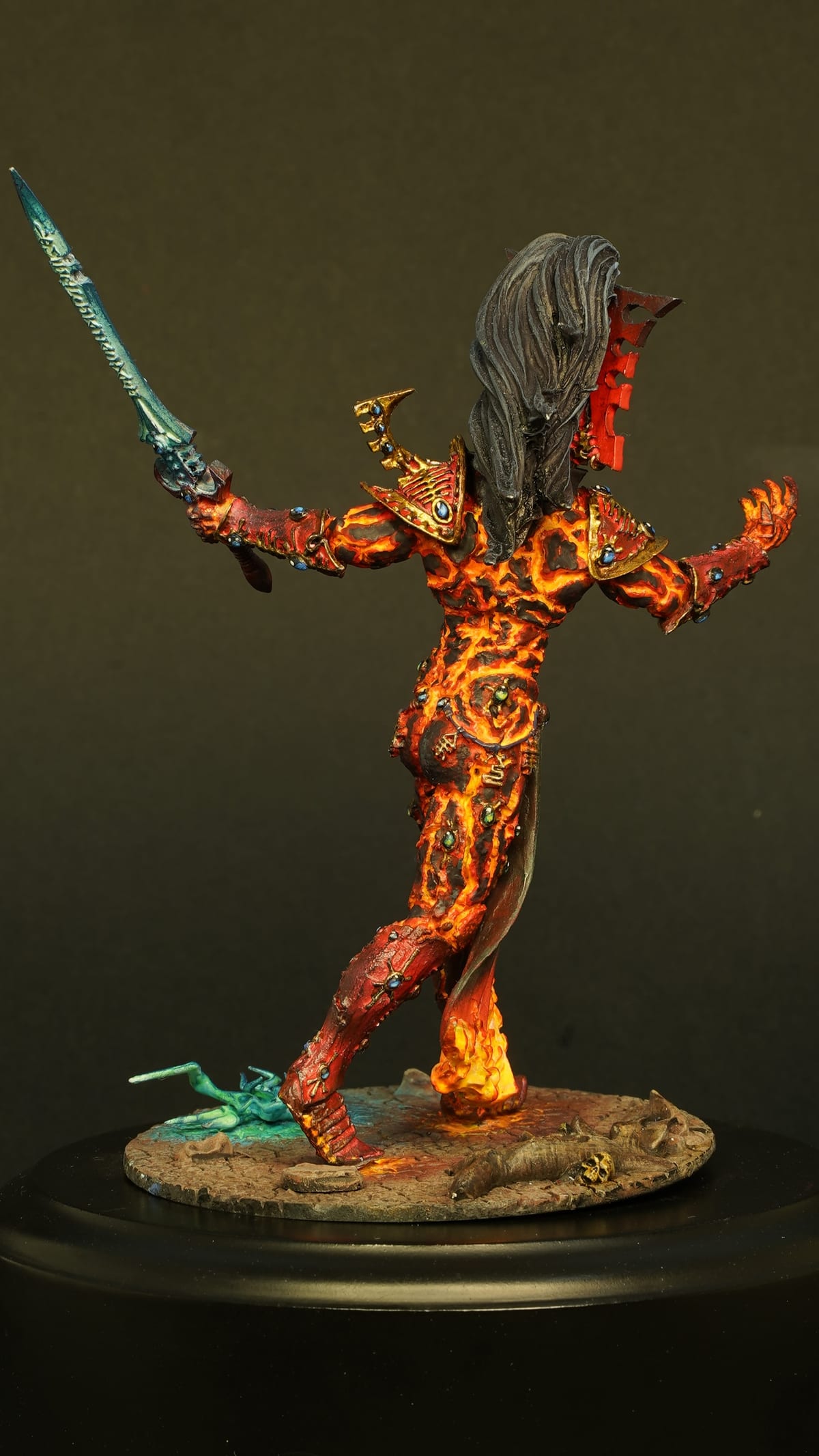 Another angle on the warrior and the blue blade