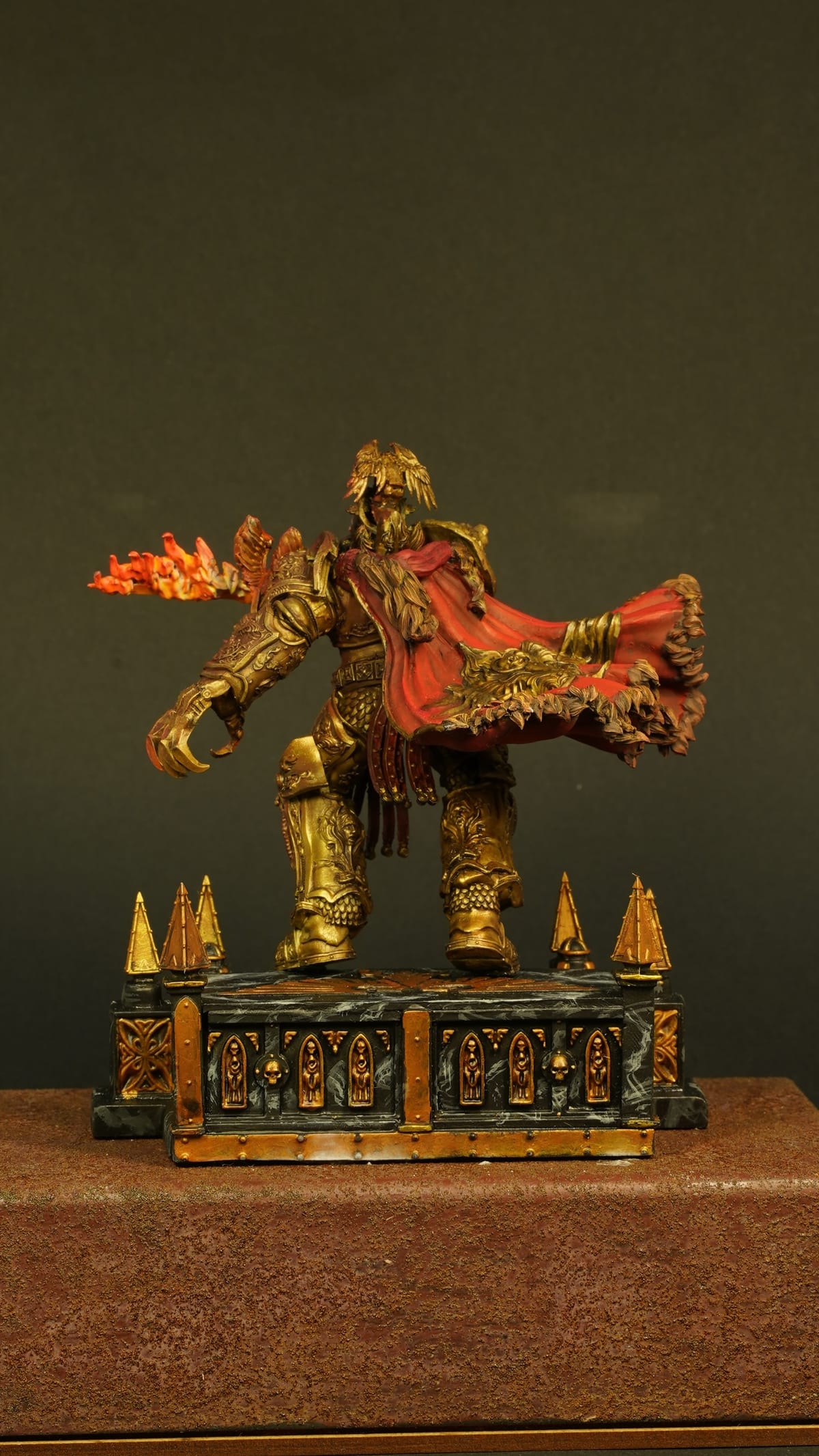 The warrior and the cloak, side view