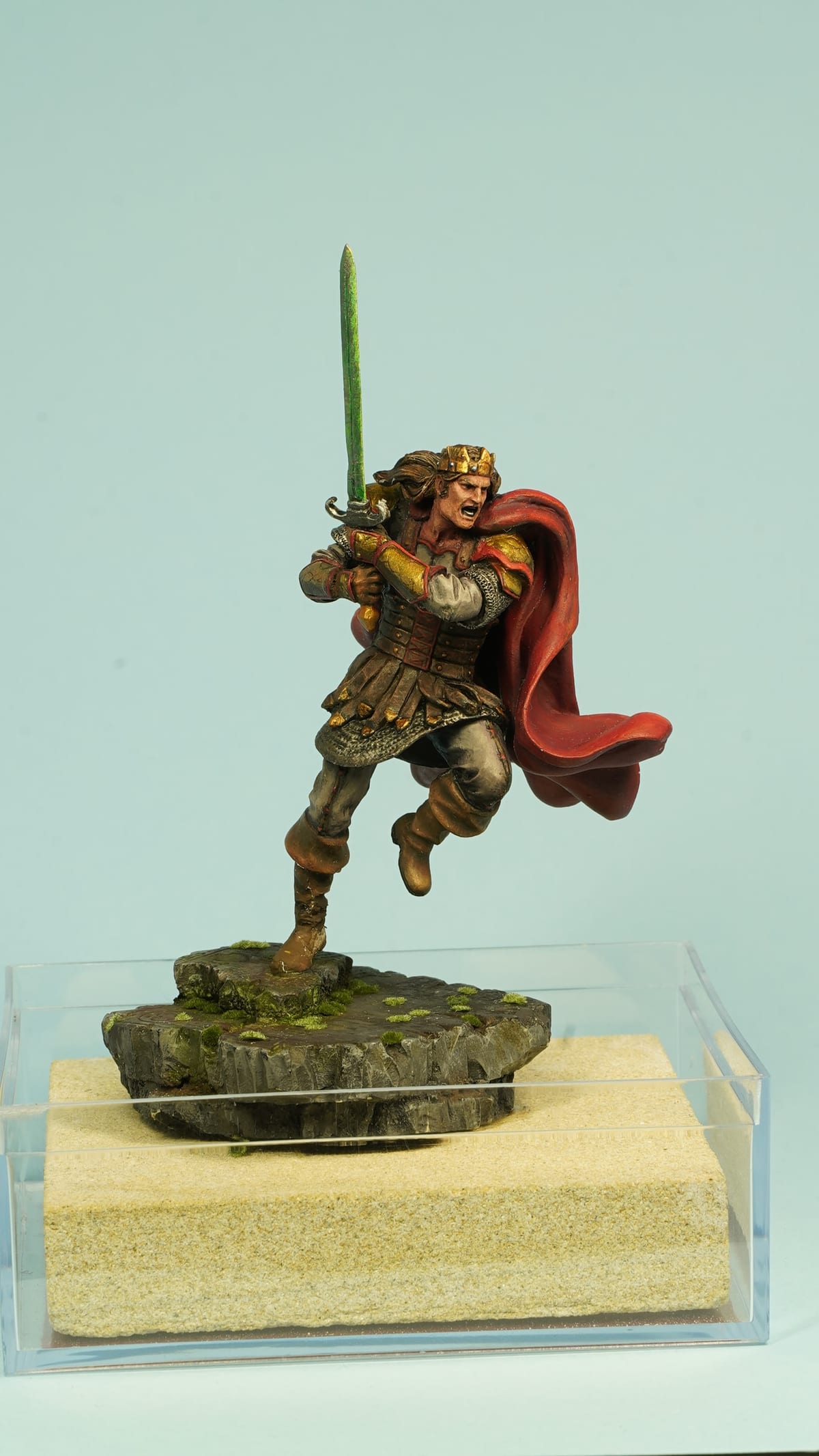 The red-cloaked warrior from another angle